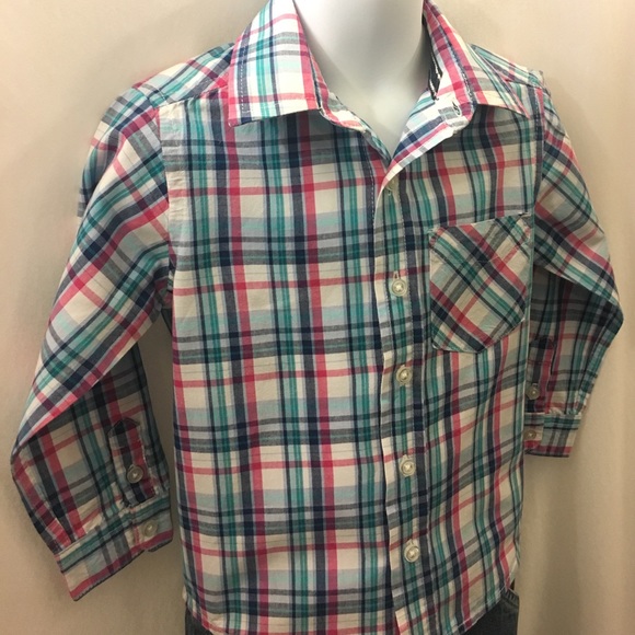 PLACE Spring Colors Paid Versatile Button Up Shirt - Picture 6 of 8